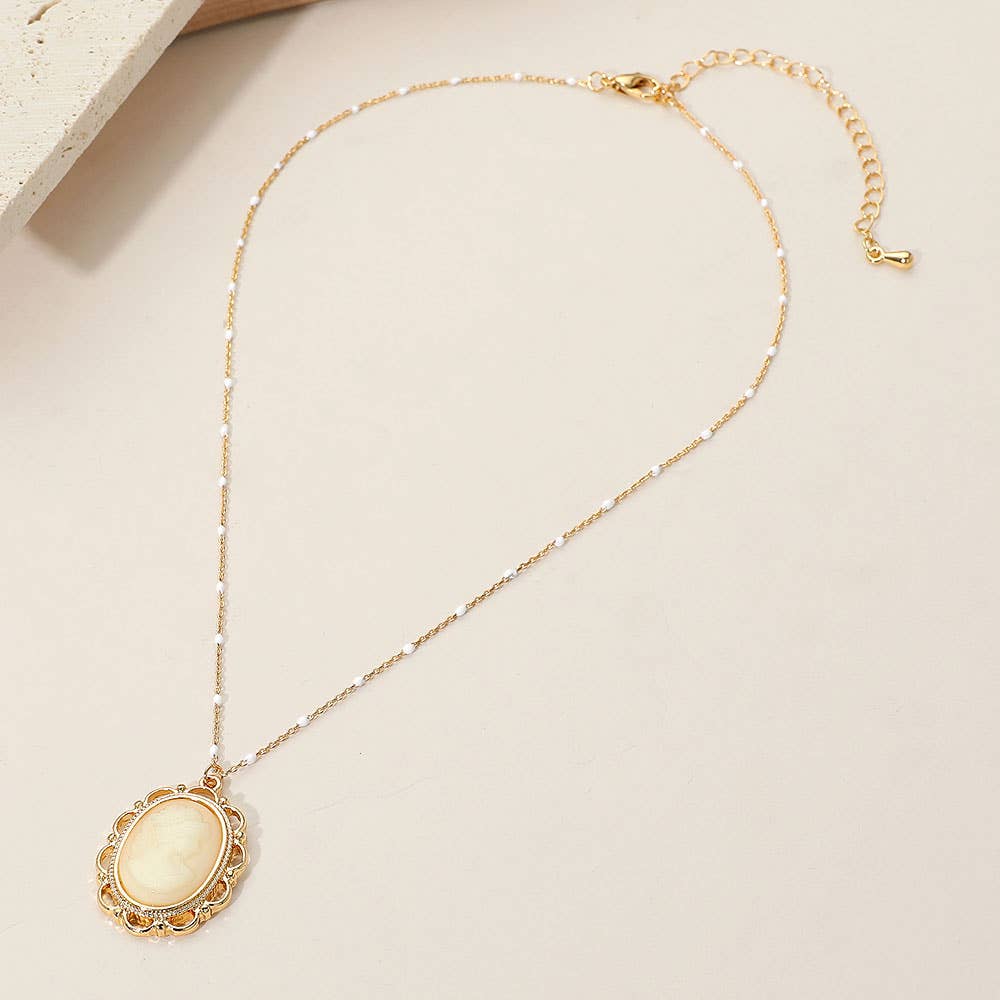 Sensibling Corp. - Wholesale Pendant/Charm Necklace - Vintage Cameo Pendant Necklace9