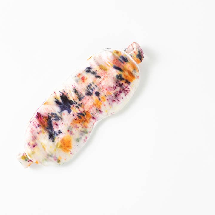 DYE KWEEN - Wholesale Sleep/Eye Mask - Abstract Botanically Dyed Silk Sleep Mask3