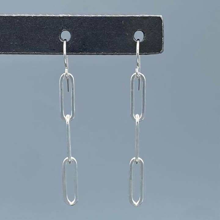 Something Silver - Wholesale Dangle Earrings - Triple Paperclip Dangles2