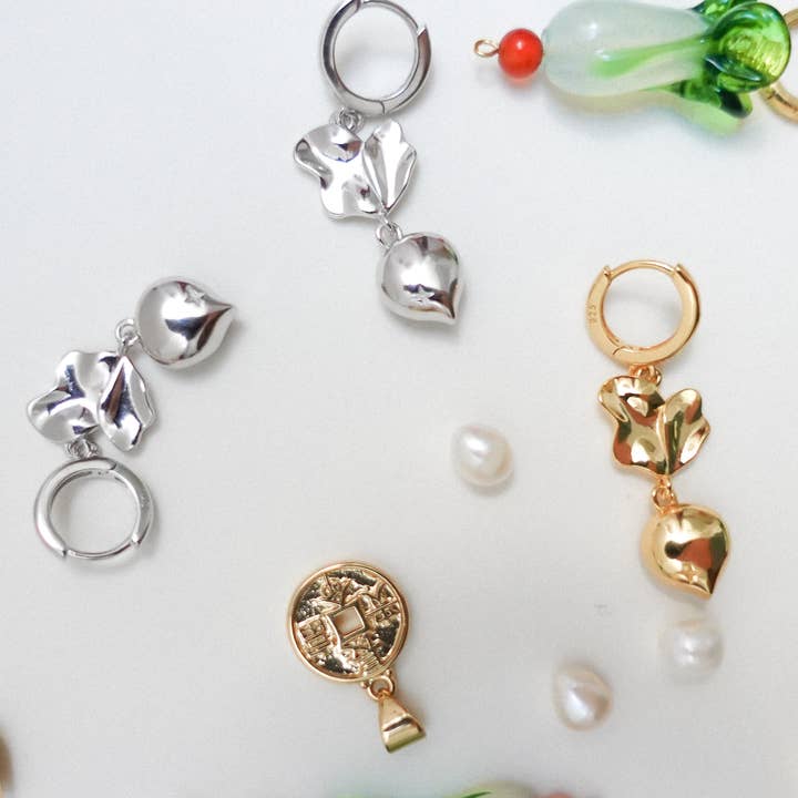 Lotus Haus Studio - Wholesale Dangle Earrings - Rogue Radish Earrings5