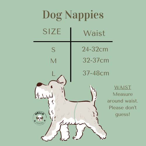 Hello Coucou – wholesale Pet nappy – Dog – Feathers Galore - Female Nappy DIAPER DOG CAT