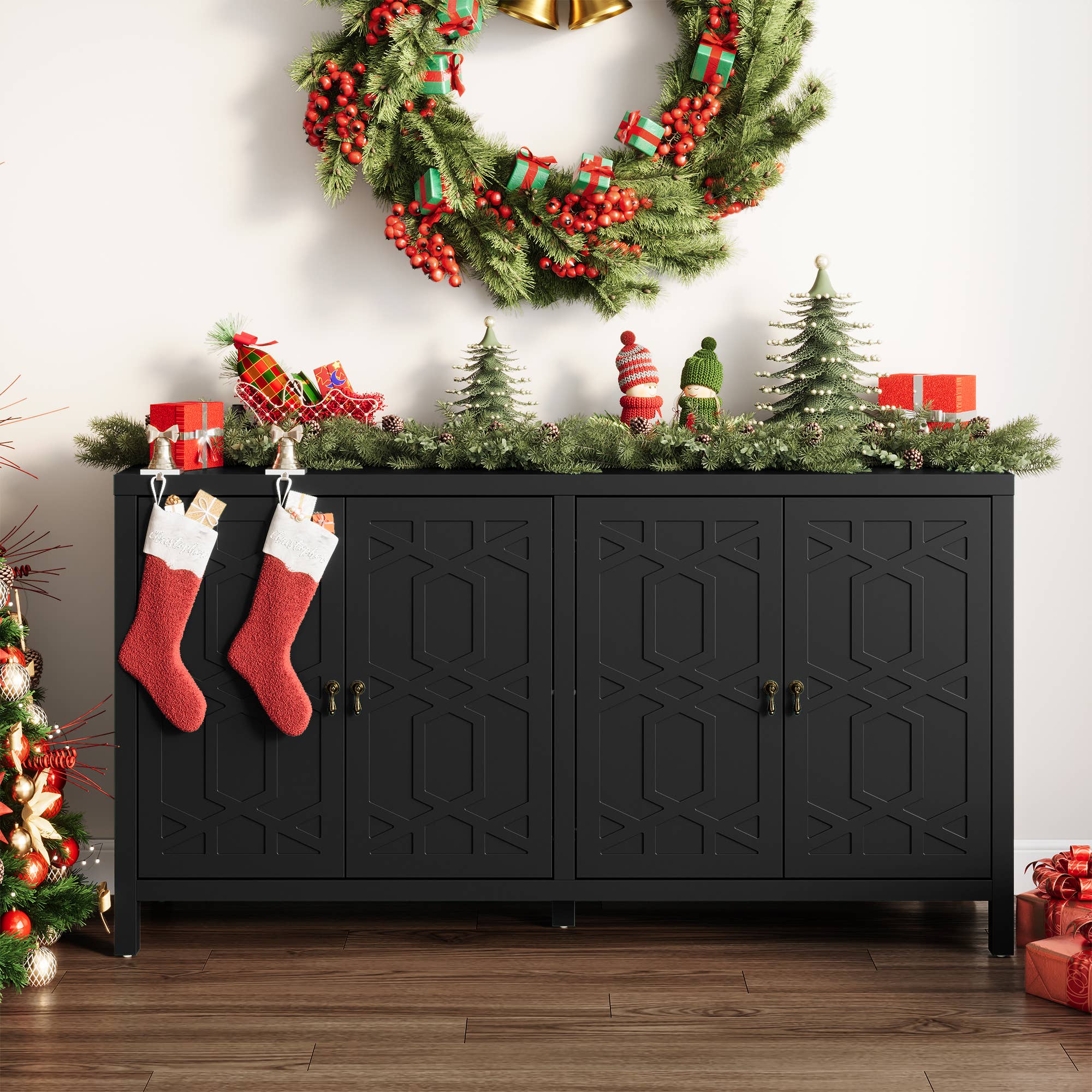 Heynemo - Wholesale Cabinet - Sideboard Buffet Cabinet with Storage, 60'' Storage Cabinet4