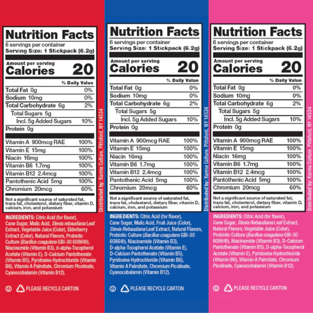 Karma Water - Wholesale Powdered Health Drink - Karma Probiotic Stick Packs10