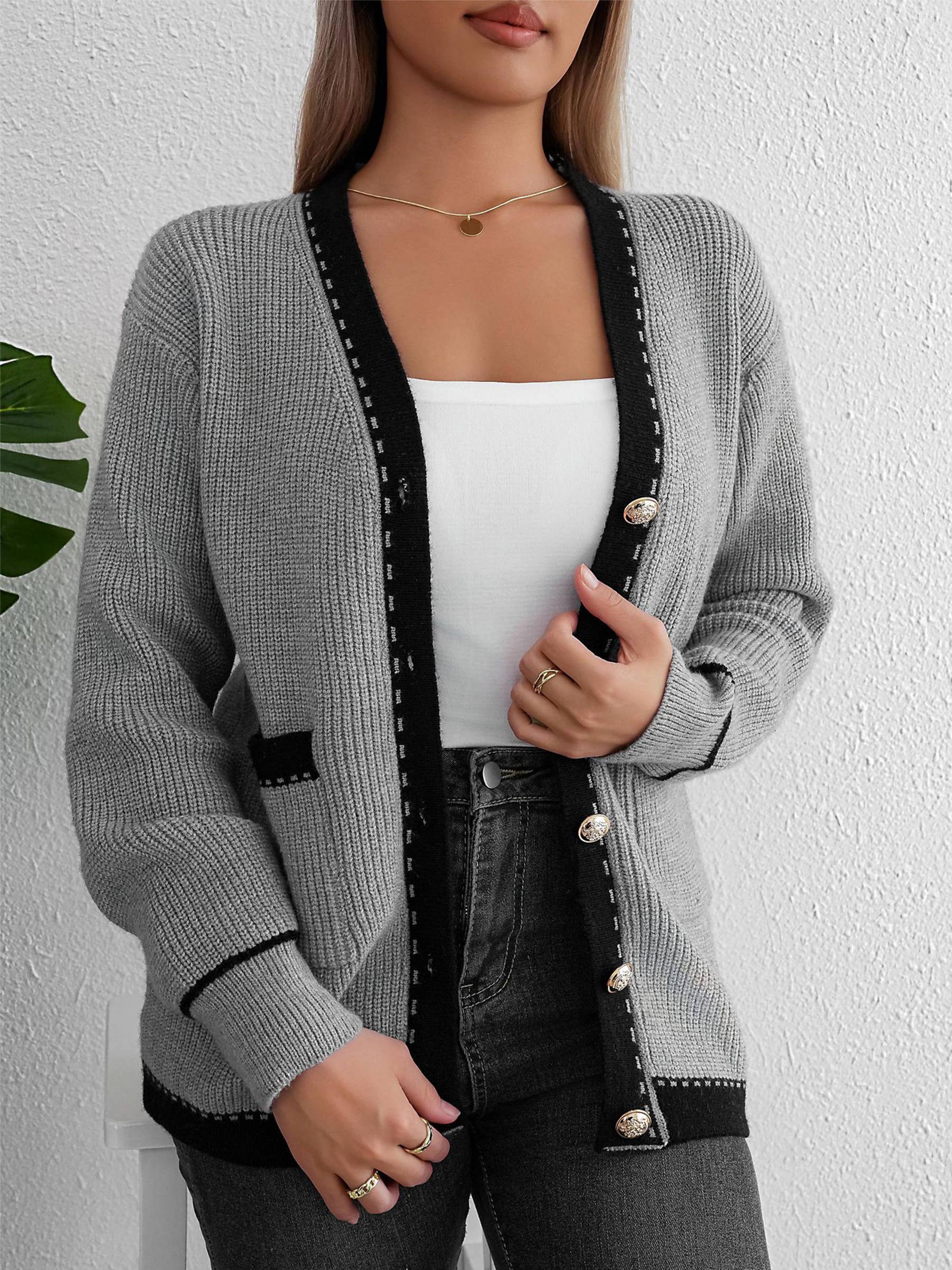 Wholesalesir - Wholesale Cardigan - Women's - Casual Knitted Long Sleeved Cardigan Jacket0