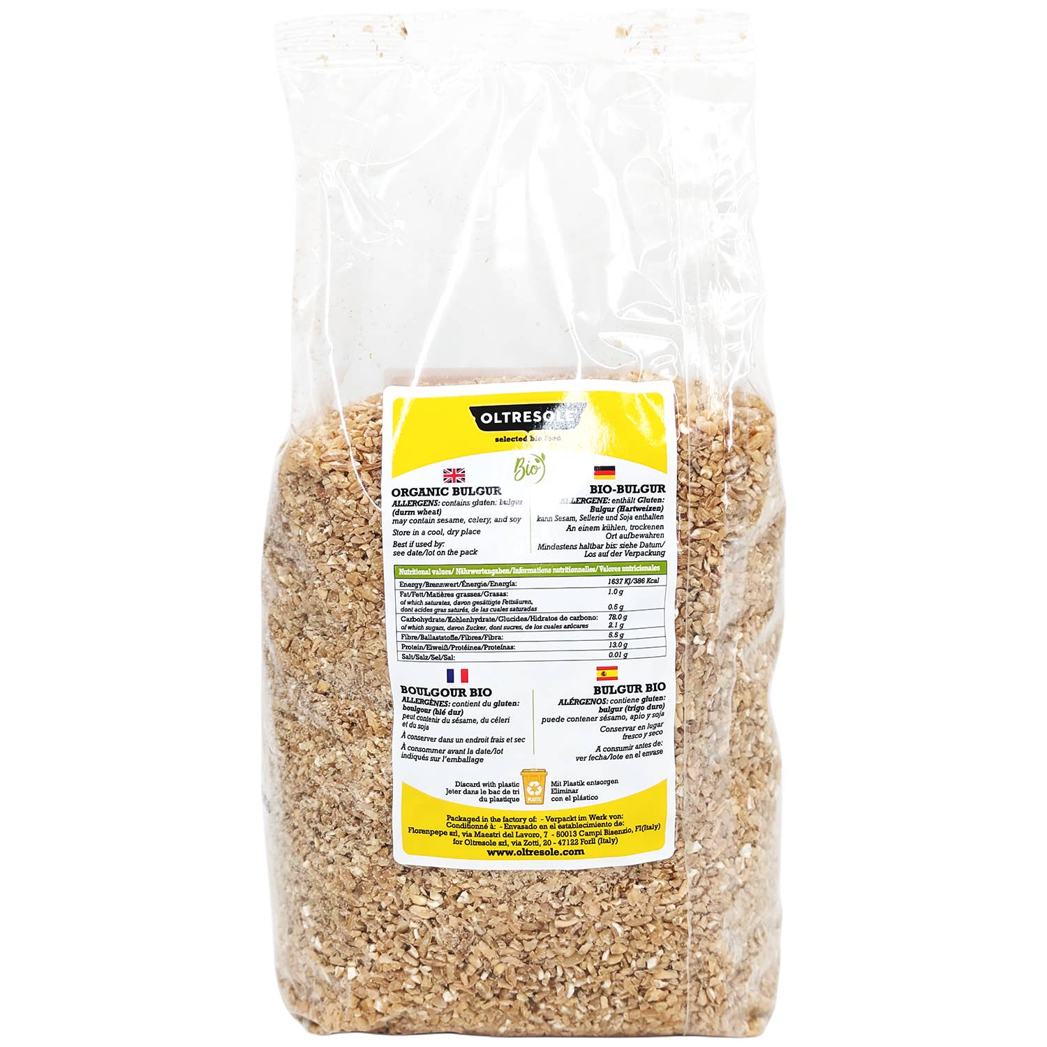 Oltresole - Venta al por mayor Granos integrales - BULGUR ECOLÓGICO 1 Kg3