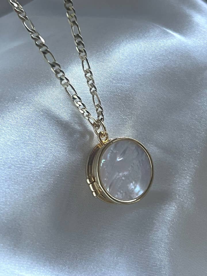 Brigitte Pearl Locket for wholesale by GALYNT
