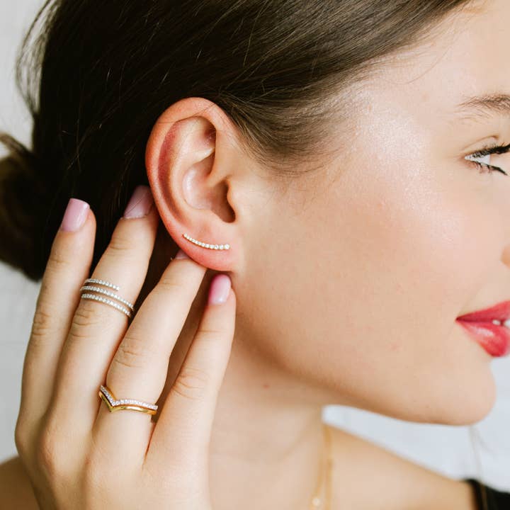 Crawler Earrings for wholesale by Karia Diamonds