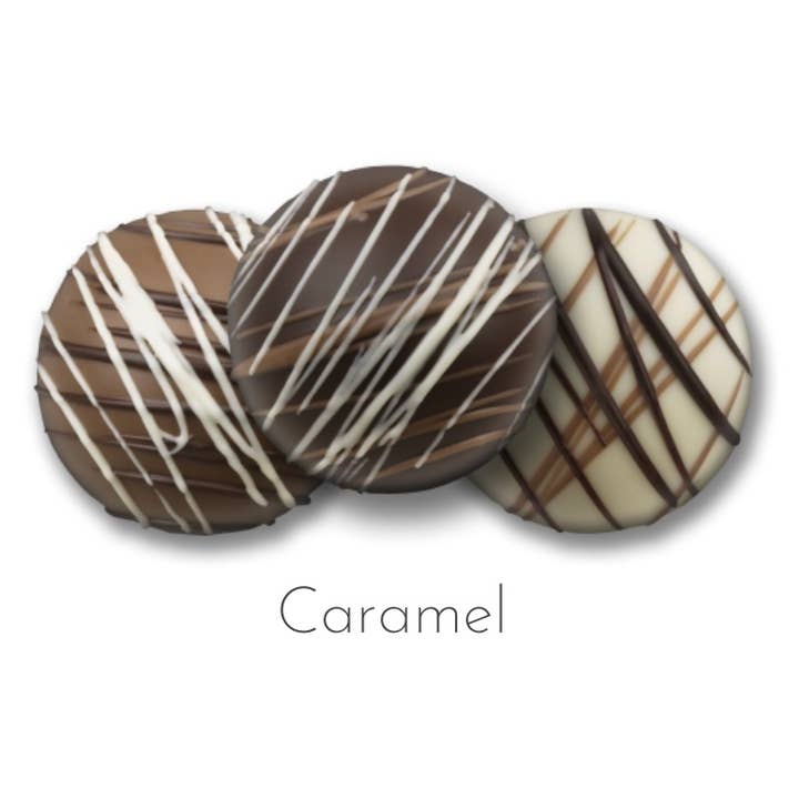 Dessert Truffle Caramel 1PK w/ Bow for wholesale by O'Shea's Candies Sweet Shop