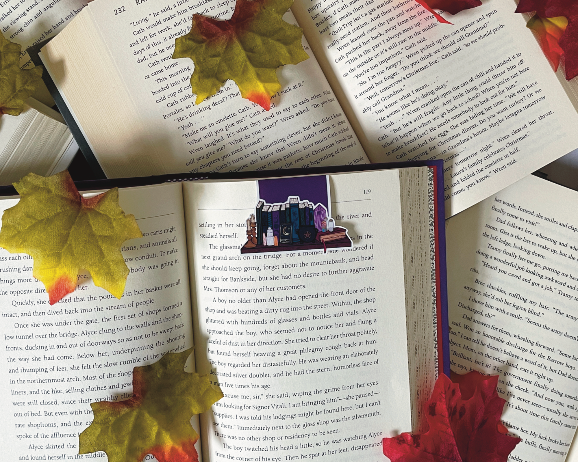 The Peachy Polka Dot - Wholesale Bookmark - Witchy book shelf magnetic bookmark, Wiccan bookshelf3