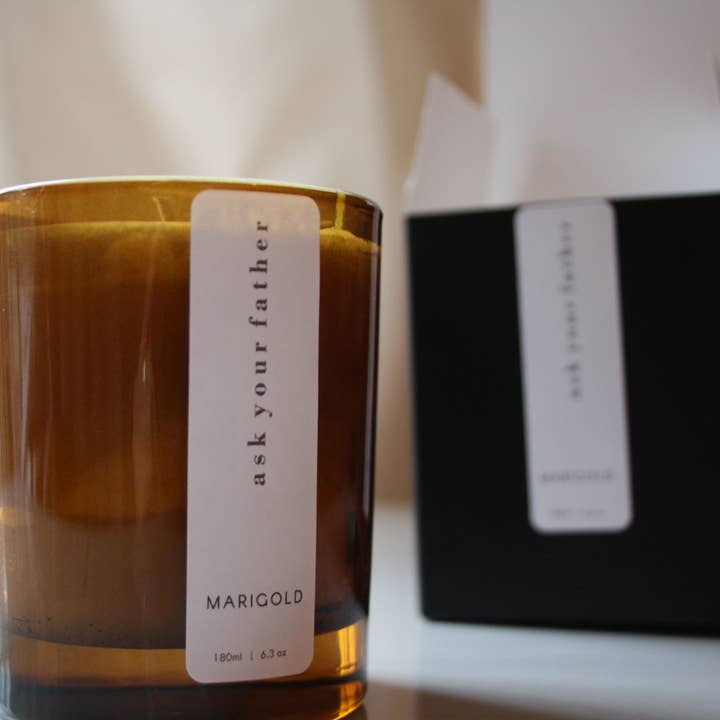 Pregunta a tu Padre Vela Perfumada de Cera de Soya Ecológica para venta al por mayor de Marigold Charms