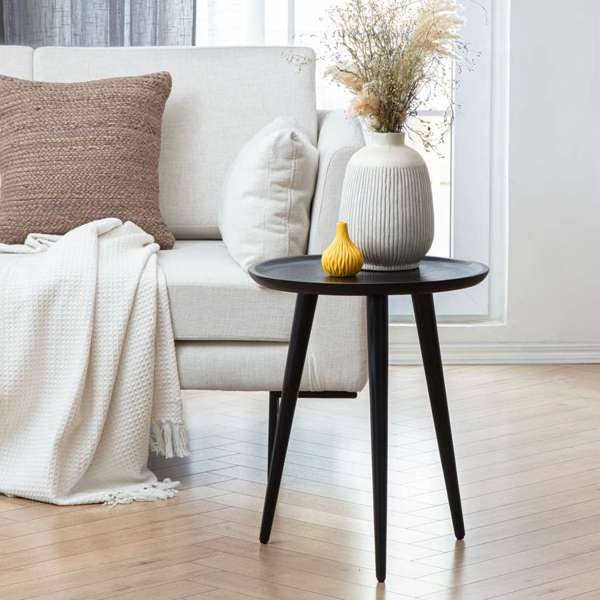 Electra Rund Sängbord i Massivt Trä för Vardagsrummet för wholesale av MH London