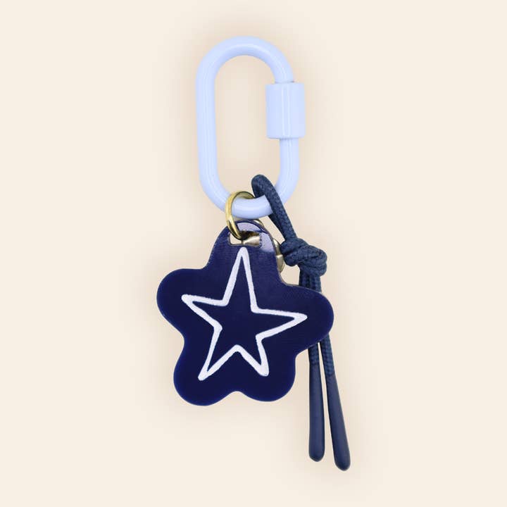 Navy Star Bag Charm for wholesale by Freshwater Curated Goods