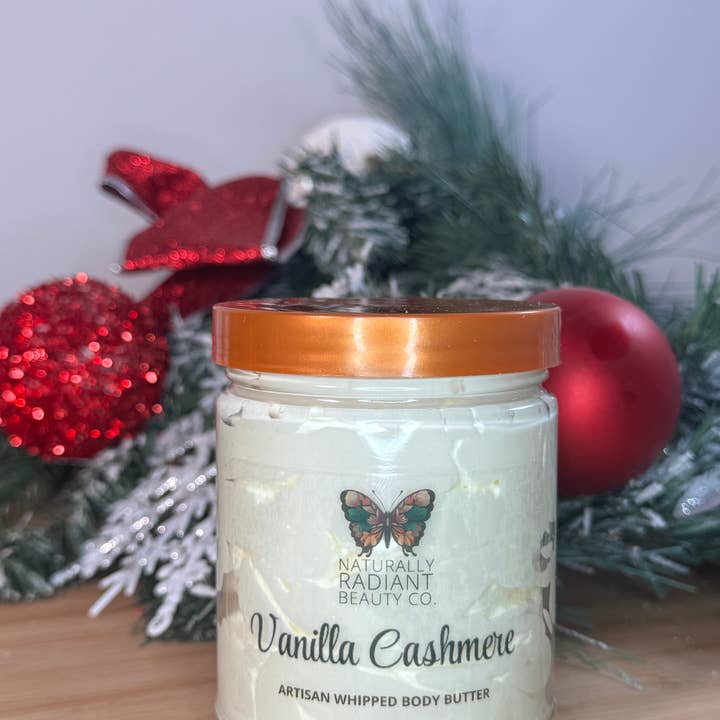 Manteiga Corporal Artesanal de Baunilha e Caxemira Batida por atacado de Naturally Radiant Beauty