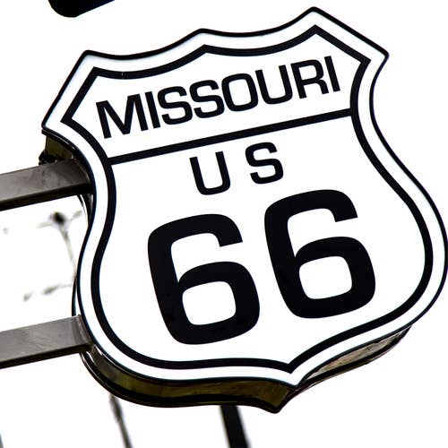 Dessous de verre Missouri Route 66 pour la vente par South Austin Gallery