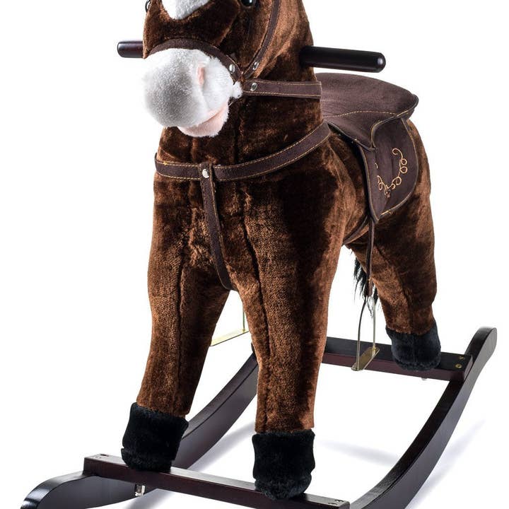 ShopBobbys - Wholesale Rocking Horse - Kids - JOON Rocking Horse Pony, Dark Brown