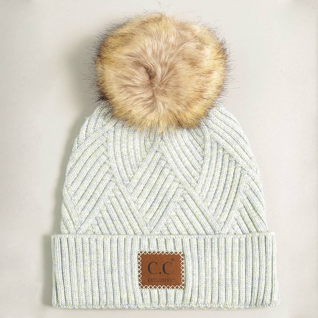 Fashion City – Engroshandel Beanie - Dame – Lyng manchet hue med pom-pom10