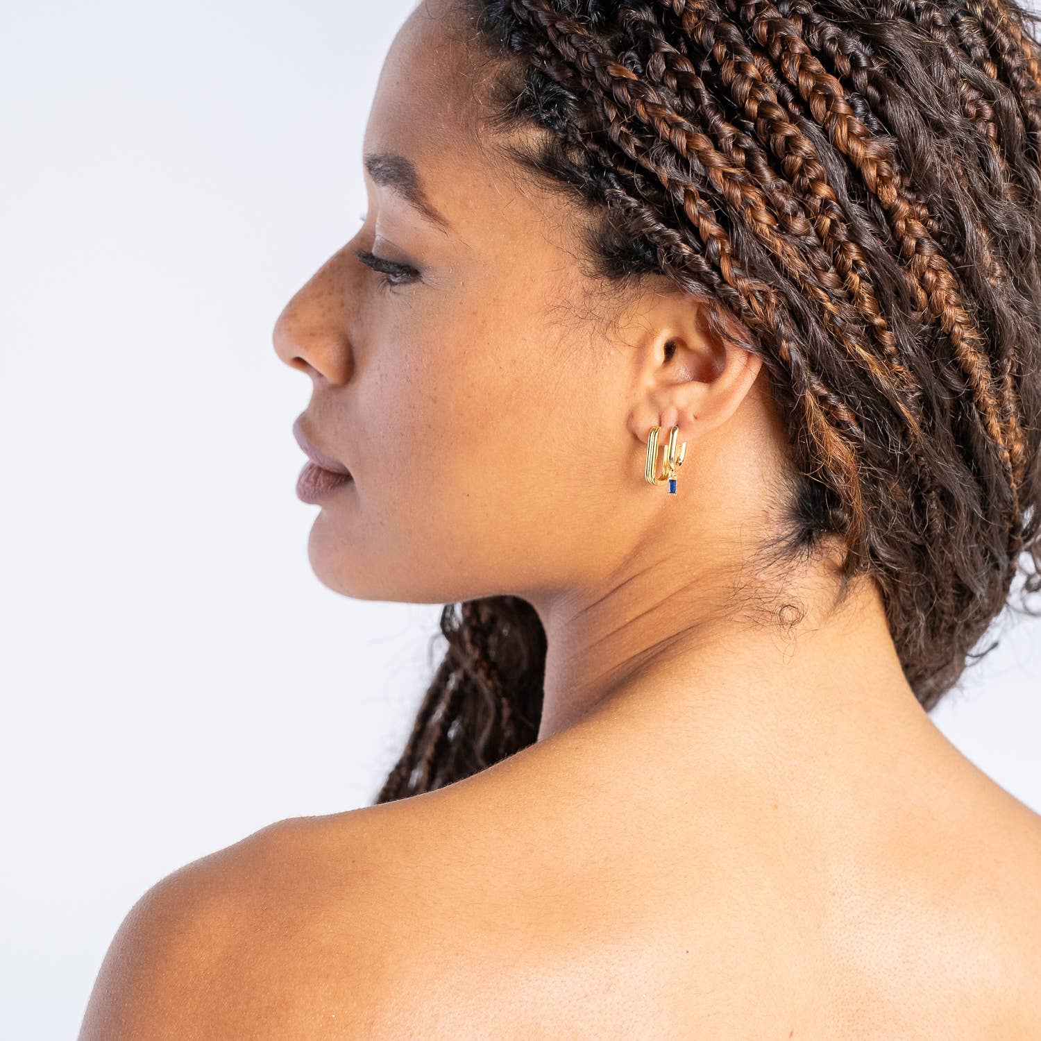 BOWERBIRD JEWELS - Wholesale Dangle Earrings - Siren Oval Drop Huggie Hoop Earrings1