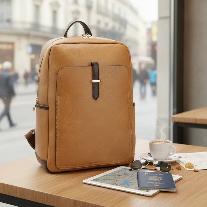 Zaino da viaggio smeraldo con manica per trolley per la vendita all'ingrosso da parte di KAYLA+AVA