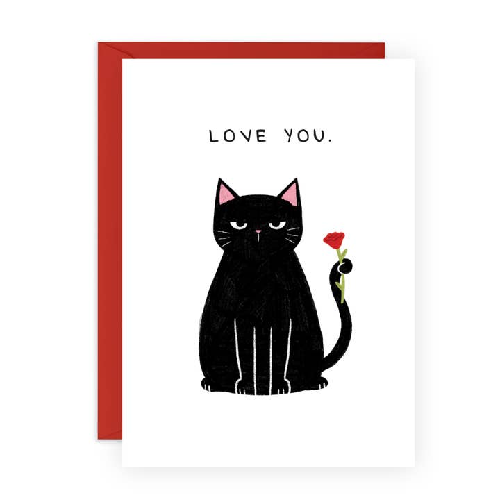 Tarjeta de Amor CAT ROSE para Él, Ella para venta al por mayor de Central 23 Cards