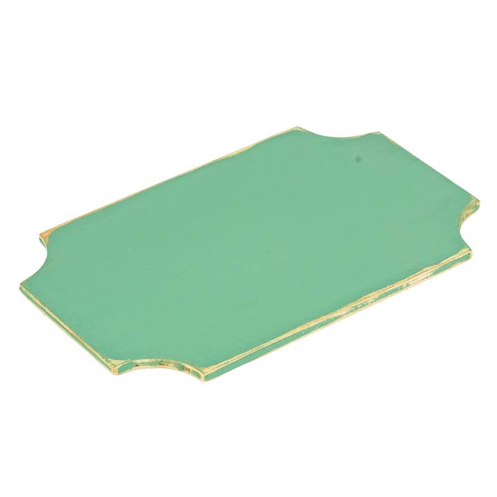 Grace Graffiti - Wholesale Charger plate - Elegant Rectangle Wooden Chargers, Set of 4