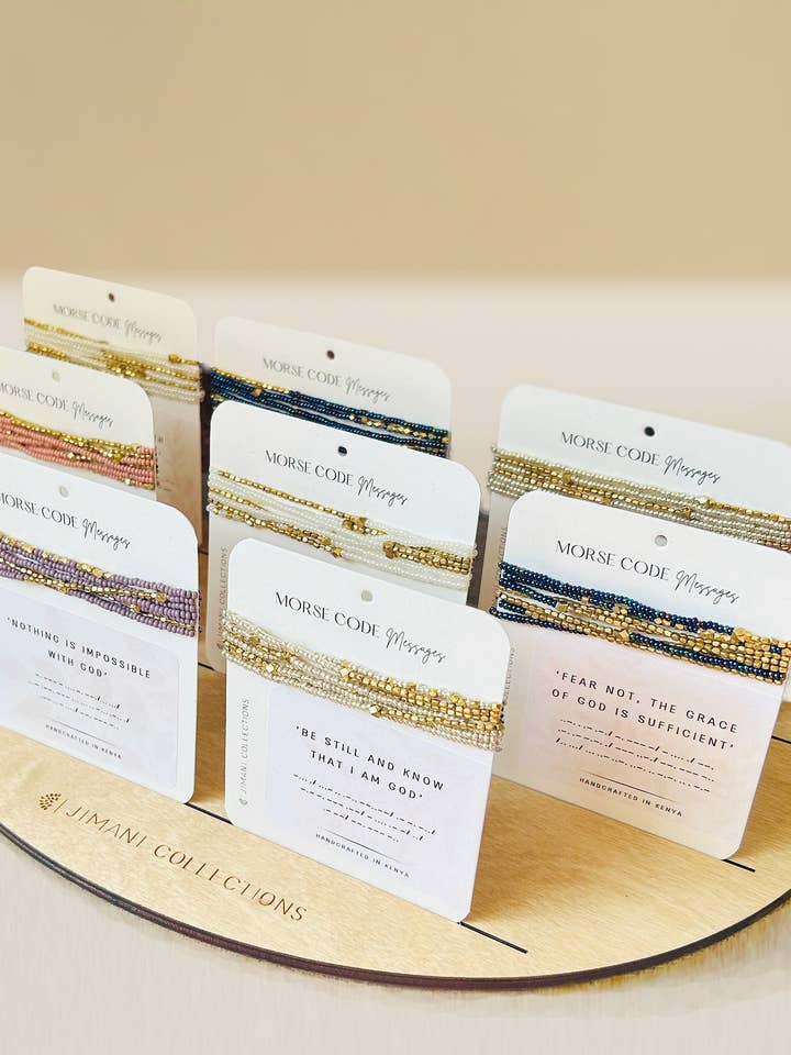 Tabletop Branded Display for wholesale by Jimani Collections