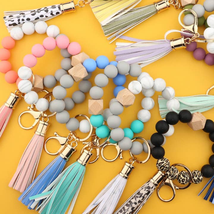 ACCITY - Wholesale Keychain Bracelet - COLORFUL KEYCHAIN TASSEL BRACELET_CWAJE065524