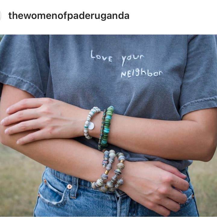 The Bead Project by TWOPU - Wholesale Beaded Bracelet - Chunky Glass Bracelet 24