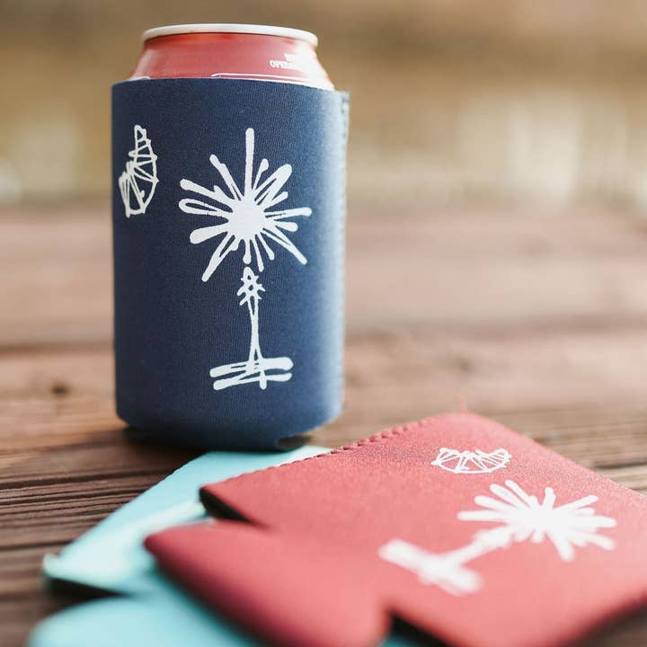 Carolina do Sul Palmetto Tree Beer Coozie por atacado de Rybo Shop