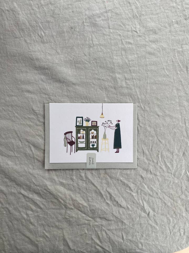 Cottage Life card for wholesale by Harriet Watson