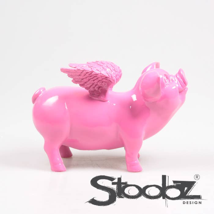 Imhof & Stevens BV – Großhandel Sparschwein/Münzdose – STOOBZ SPARSCHWEIN MIT FLÜGELN 14X25X15 CM | SPARDOSE |