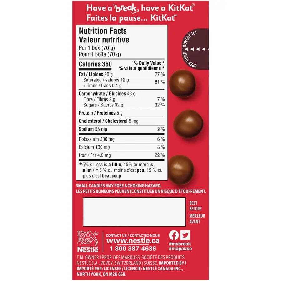 Echo Sales America - Wholesale Chocolate Bar - Nestlé KitKat Pops Milk Chocolaty Snacks Carton  - 70 g  case 12ct4