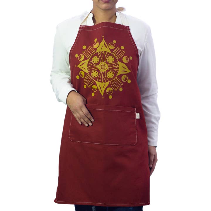 Halo Apron Aloe | Kirsten Davidson for wholesale by Halo Dish Covers