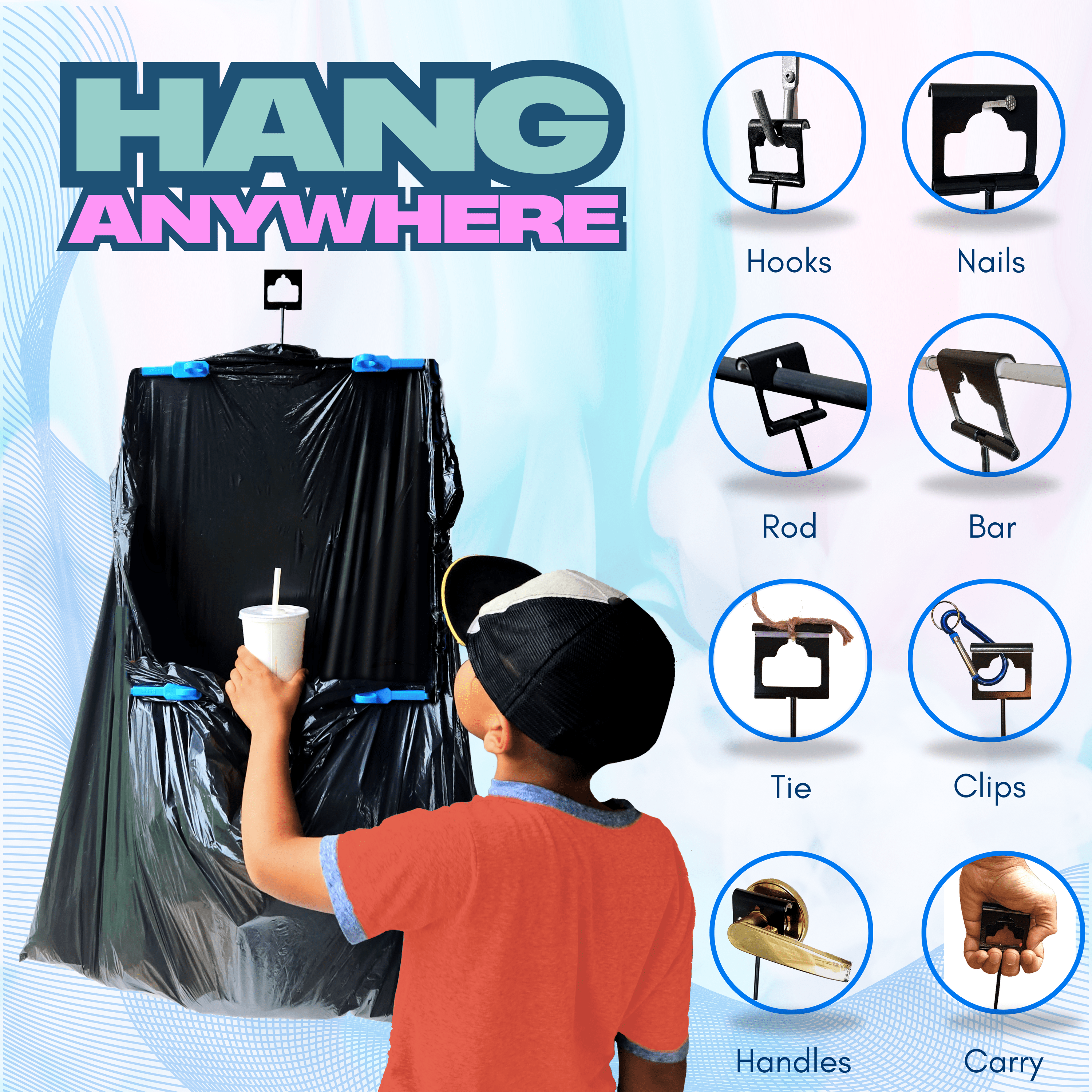 BagEZ - Wholesale Rubbish can/Rubbish bin - BagEZ Trash Bag Holder: Large2