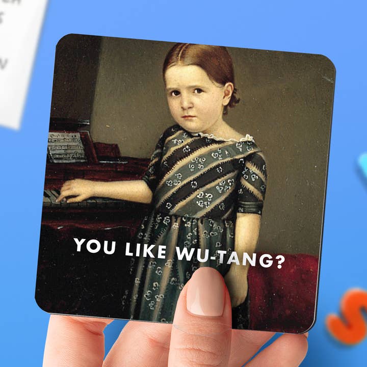 Wu-Girl Magnet for wholesale by The Raccoon Society