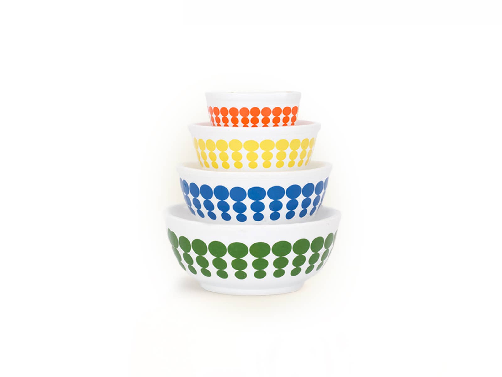 Twinkltoast - Wholesale Decorative Plate/Dish/Bowl - Mini Pyrex-Inspired Mixing Bowls – Retro Stackable Set20