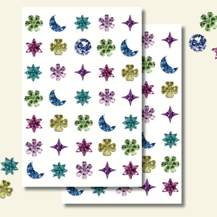 Shellflower - Wholesale Sticker - Gem Washi Sticker Sheet