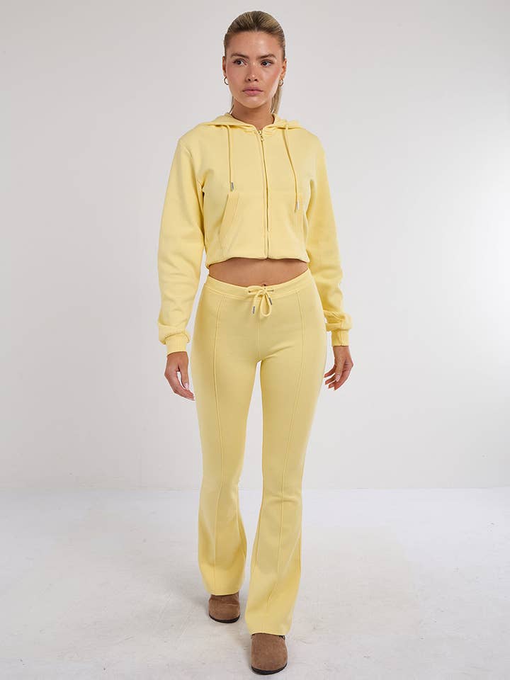 AX Labels - Wholesale Lounge Set - Women's - Interlock Cropped Zip Hoodie and Flared Trouser Set47