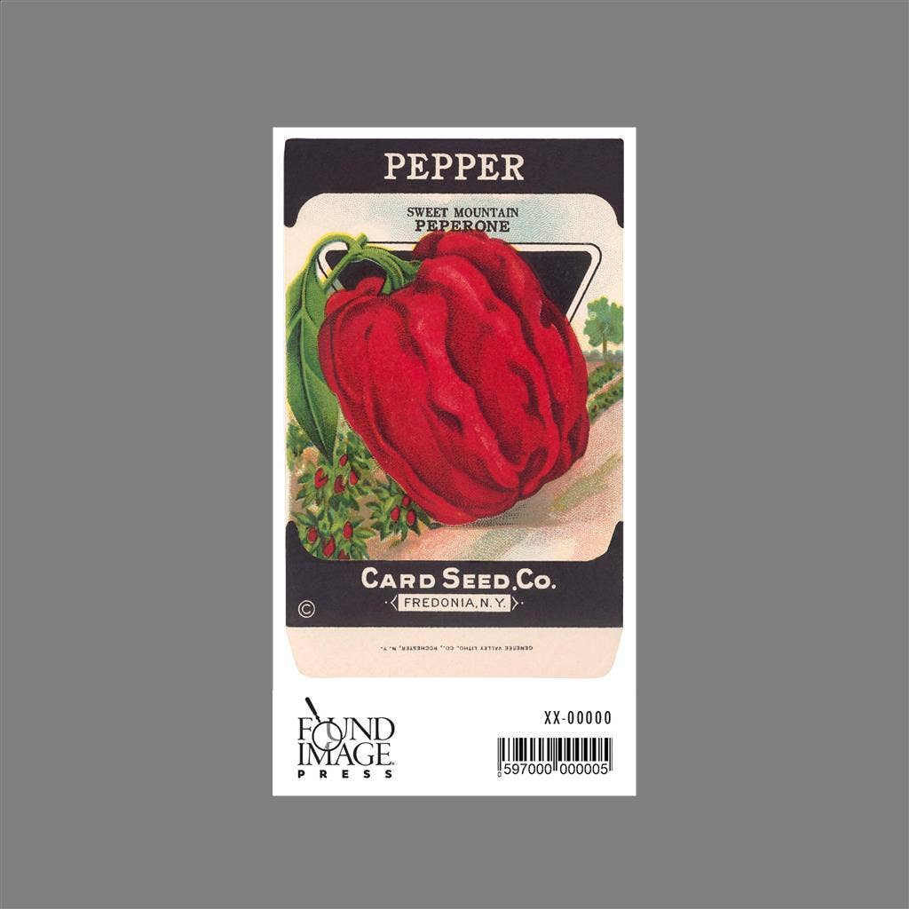 Found Image Press - Wholesale Sticker - Sticker FR-345 Red Pepper Seed Packet1