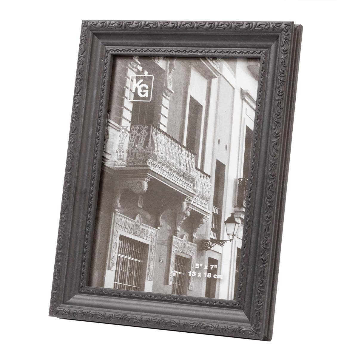 Kiera Grace - Wholesale Picture Frame - Kiera Grace Claire Frame, Black With Raised Leaf Border5