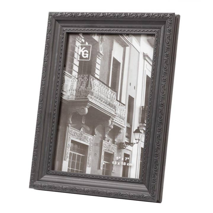 Kiera Grace - Wholesale Picture Frame - Kiera Grace Claire Frame, Black With Raised Leaf Border5