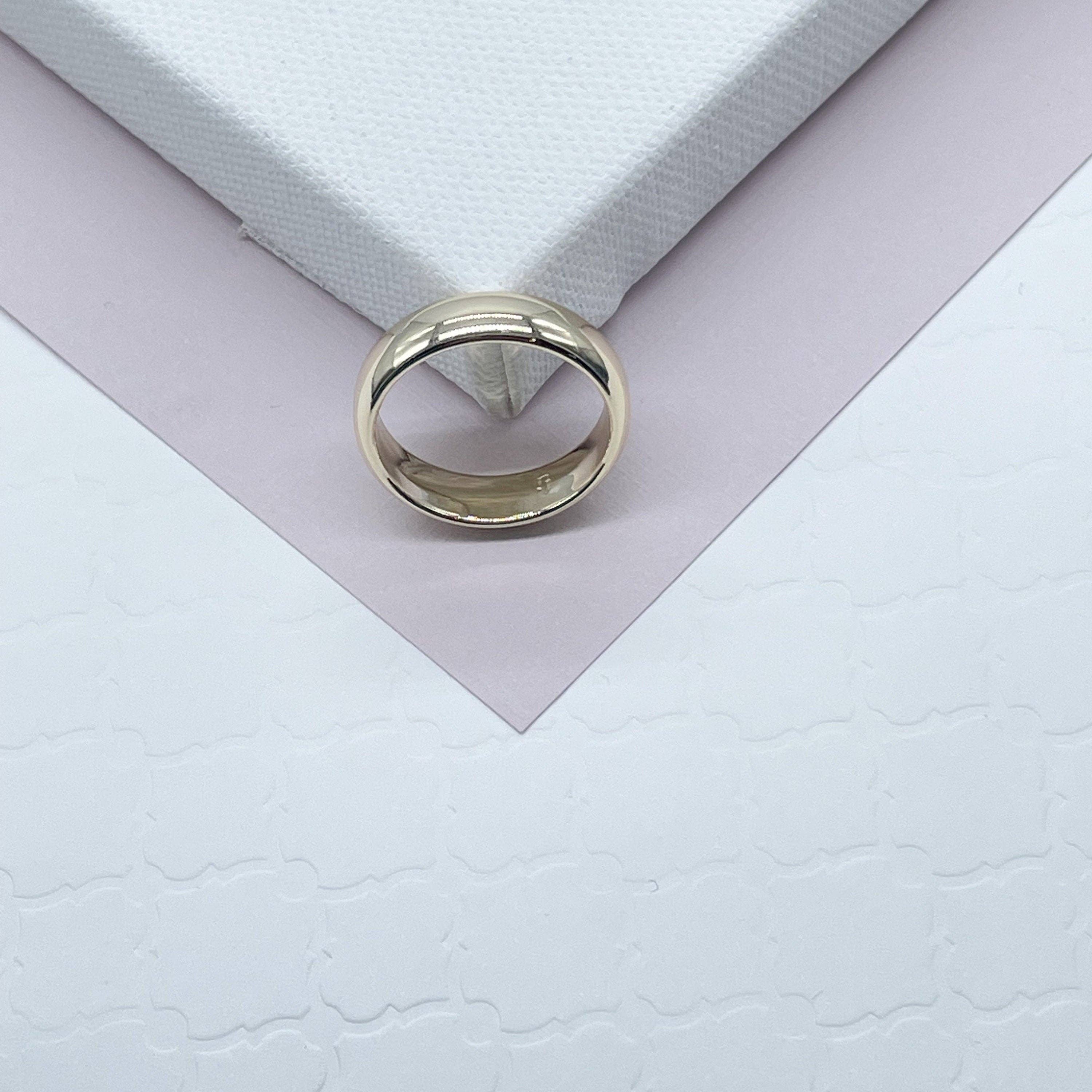 Milie - Vente Anneau/bague à empiler - Bague simple en or 18K GF, bague de fiançailles1