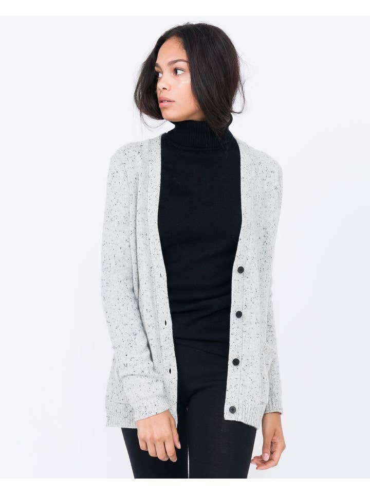 QUINN - Wholesale Cardigan - Women's - Cashmere Boyfriend Cardigan22