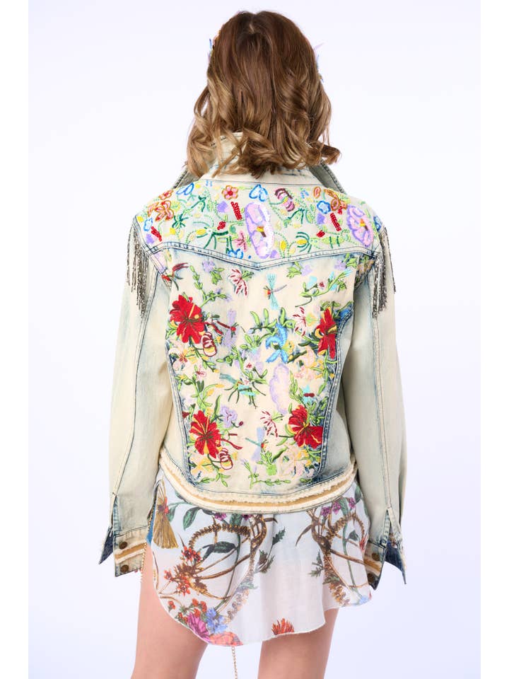 Country Queen Embellished Denim Jacket for wholesale on Faire2