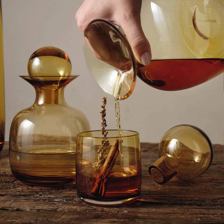 ASA Selection - Wholesale Carafe - SARABI Blown Glass Carafes Square w/Gift Pack*2-3MO LeadTime6