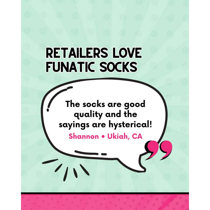 Funatic - About Face Designs - Nice Enough Merch Co - Wholesale Socks - Unisex - Nurses Can't Fix Stupid Socks | Funny | About Face Designs