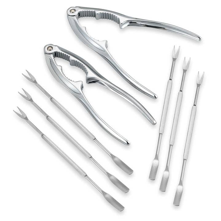 TableCraft Products Company - Wholesale Kitchen Tool/Gadget - 8-Pc Seafood Set Chrome Plated Metal