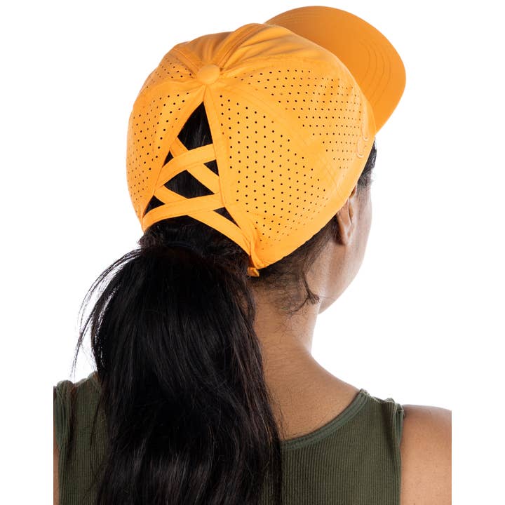 Funky Junque – wholesale Ponytail cap – Women’s – Criss Cross Laser Cut Cap5