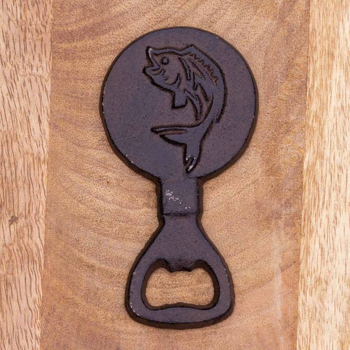 The Royal Standard - Wholesale Bottle/Wine Opener - Fish Bottle Opener Antique Brown 2.5x4.5