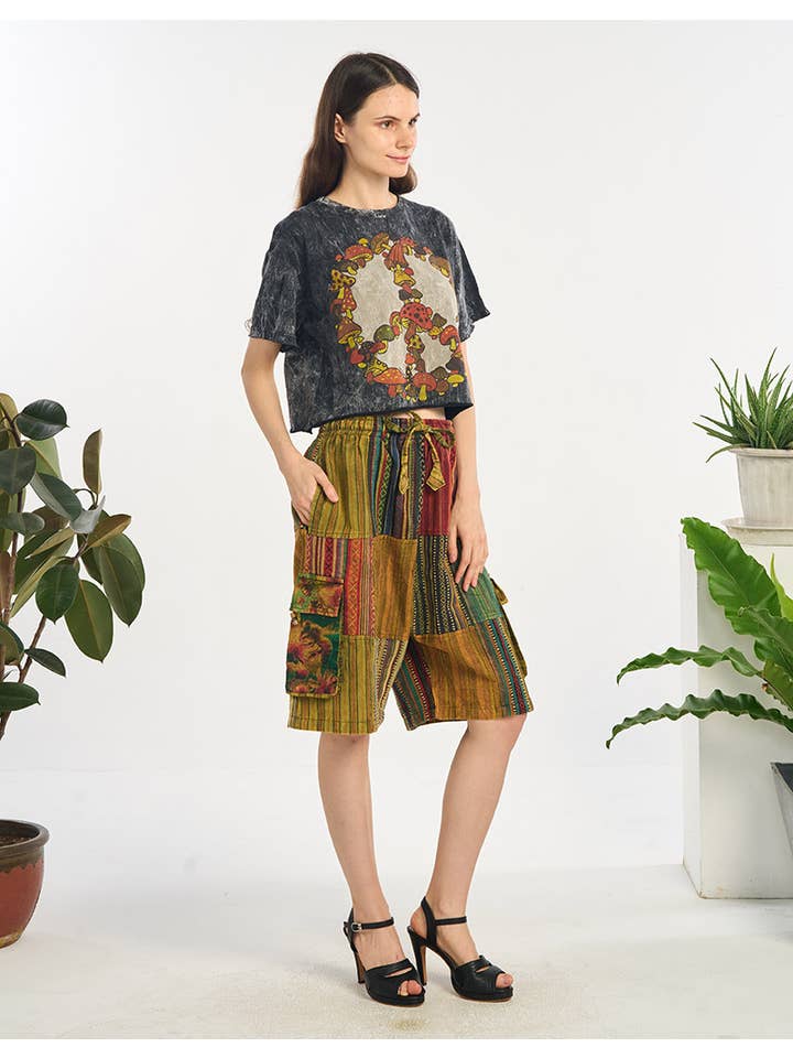 Gemischter Flicken BAUMWOLLSHORTS (KT-1606) für den Großhandel auf Faire1