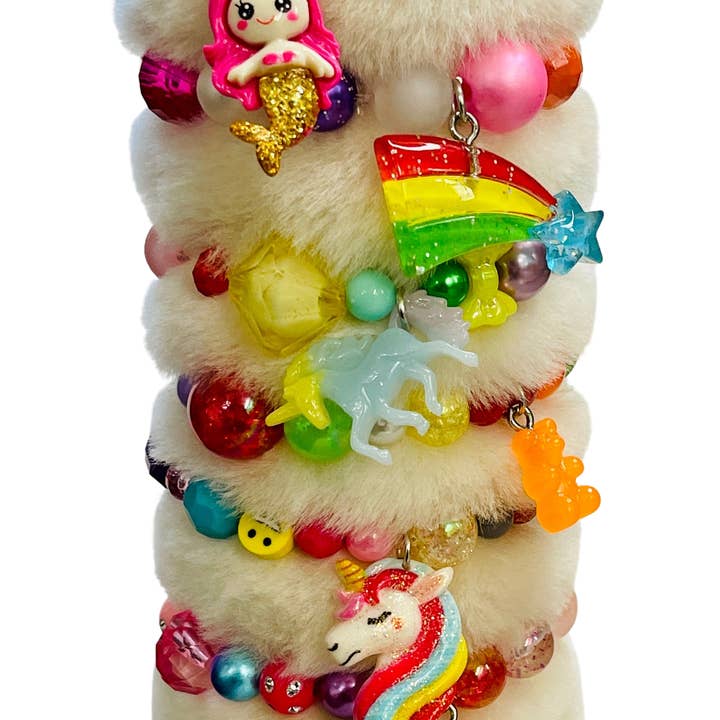 Sadie’s Moon – wholesale Pärlarmband – Barn – Barn Unicorn Stretch Armband Multi Pärla
